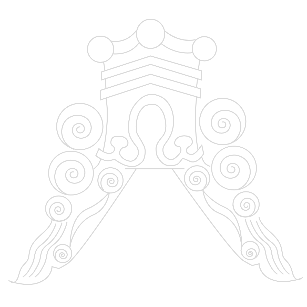 鬼瓦のイラスト